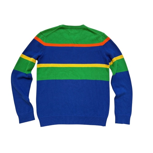 Polo by Ralph Lauren Colorful Crewneck Cotton Sweater Boys Sz 18-20 TG/EG - Picture 5 of 7